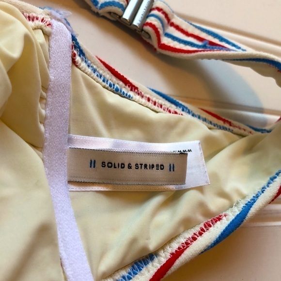 Solid & Striped Bikini Top | SIZE L - Picture 3 of 5